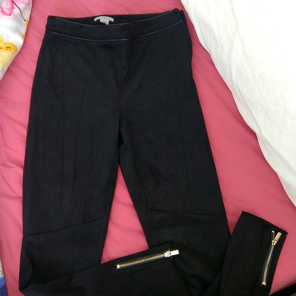 NWOT Velvet biker jegging ankel pants
